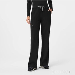 Figs Black Isabel Wide Leg High Waisted